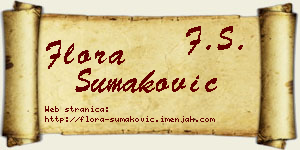 Flora Šumaković vizit kartica